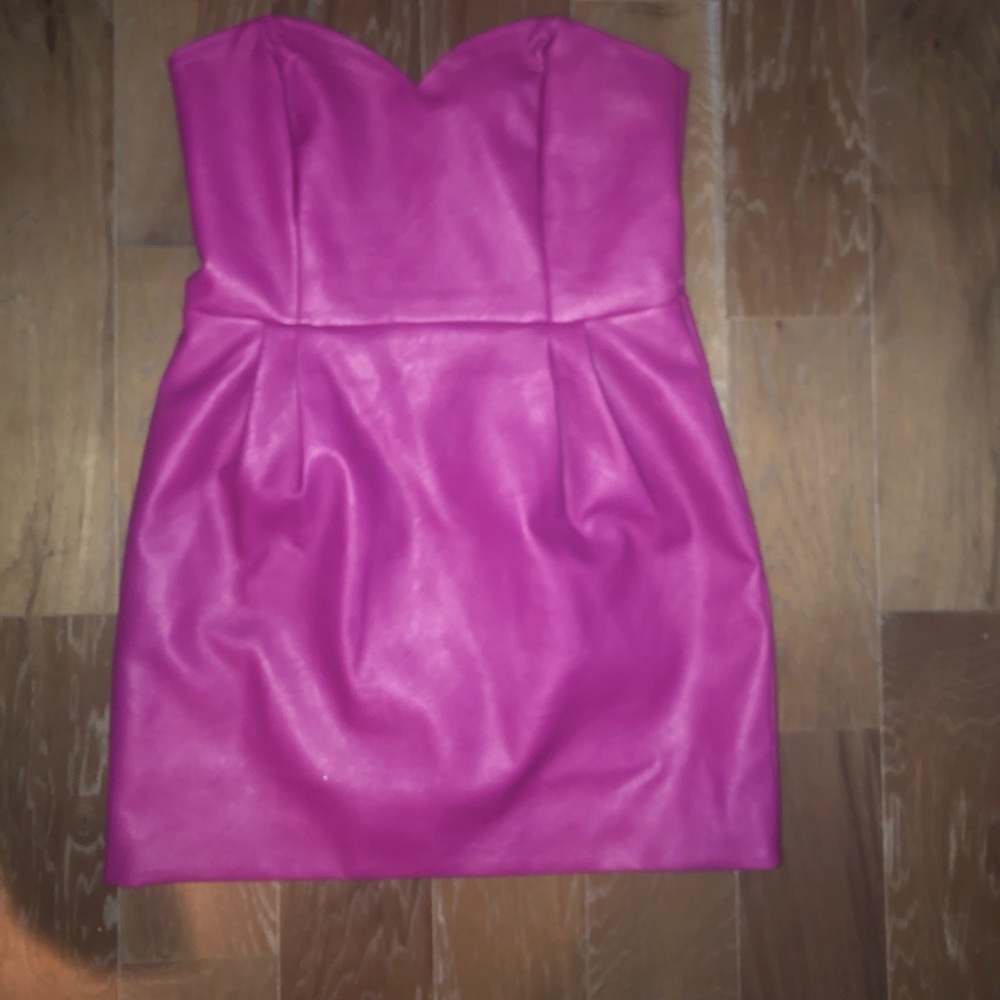 Topshop leather dress